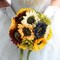 6Pcs Artificial Sunflower Flowers Long Stem Silk Sunflowers Bouquet, Realistic Fake Yellow Flower Arrangements for Wedding Bridal Bouquet, Home, Outdoor, Party and Vase Centerpiece Decor